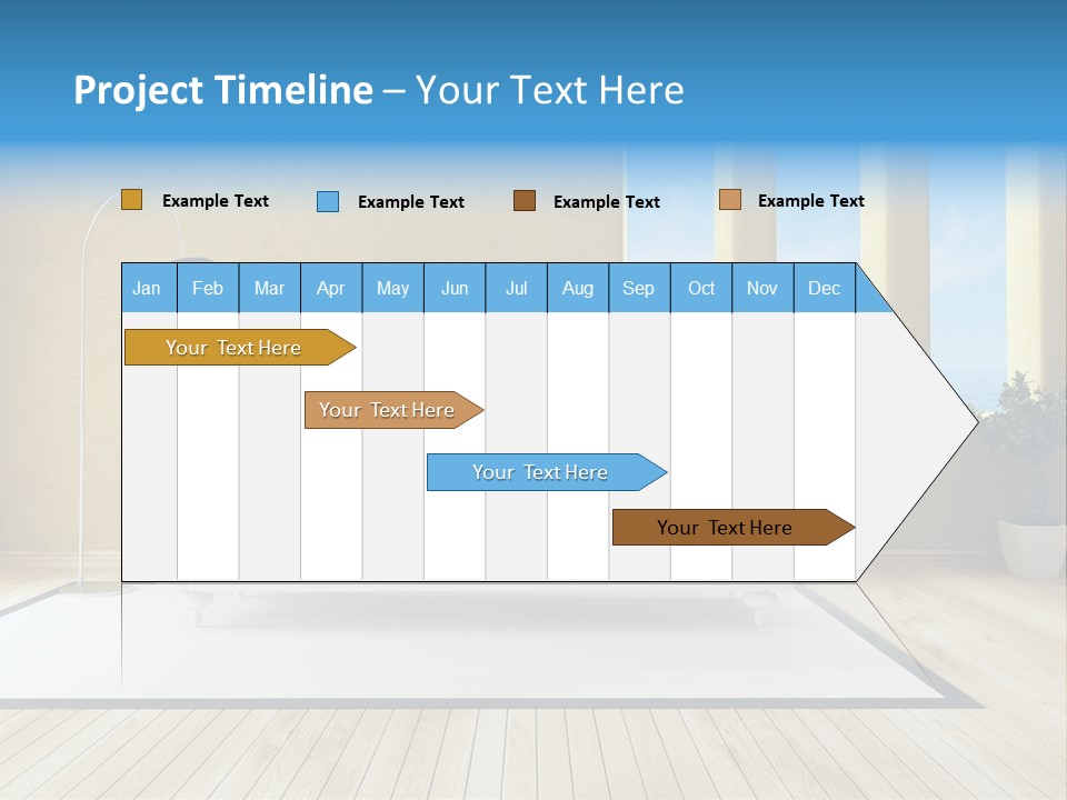 Yellow Furniture Stucco PowerPoint Template