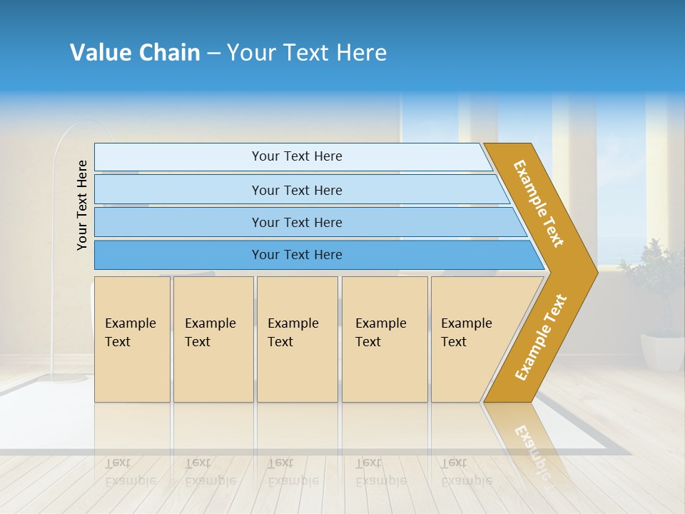 Yellow Furniture Stucco PowerPoint Template