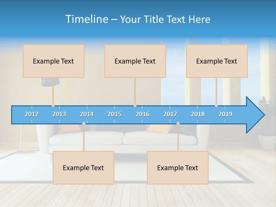 Yellow Furniture Stucco PowerPoint Template