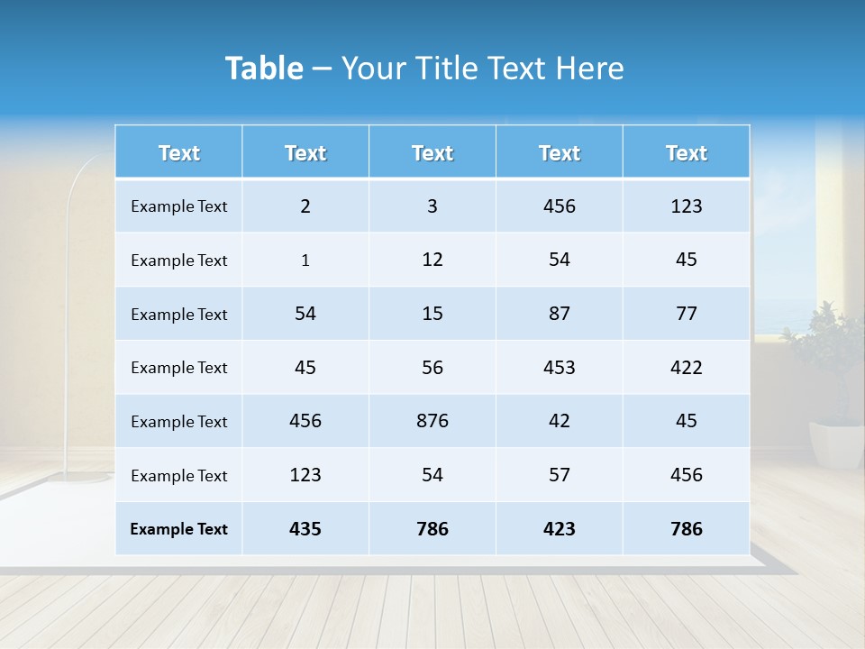 Yellow Furniture Stucco PowerPoint Template