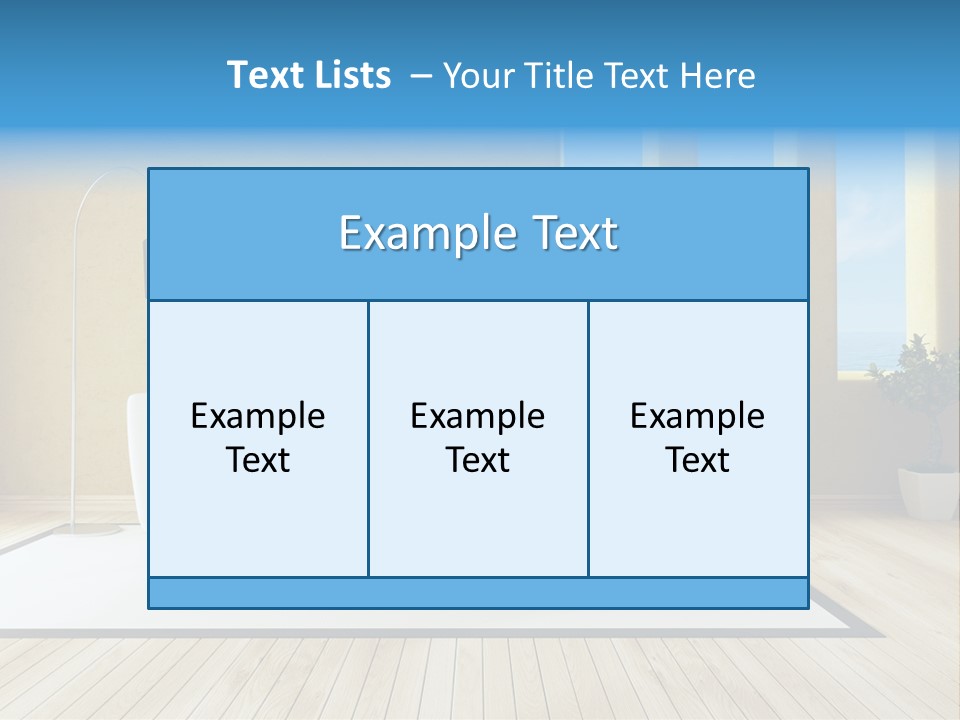 Yellow Furniture Stucco PowerPoint Template