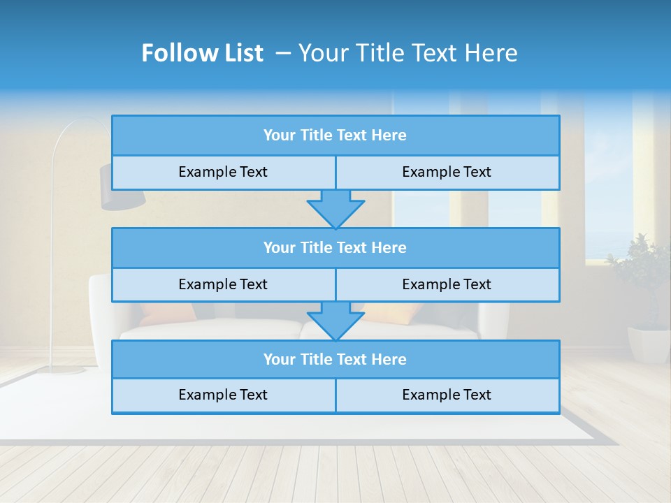 Yellow Furniture Stucco PowerPoint Template