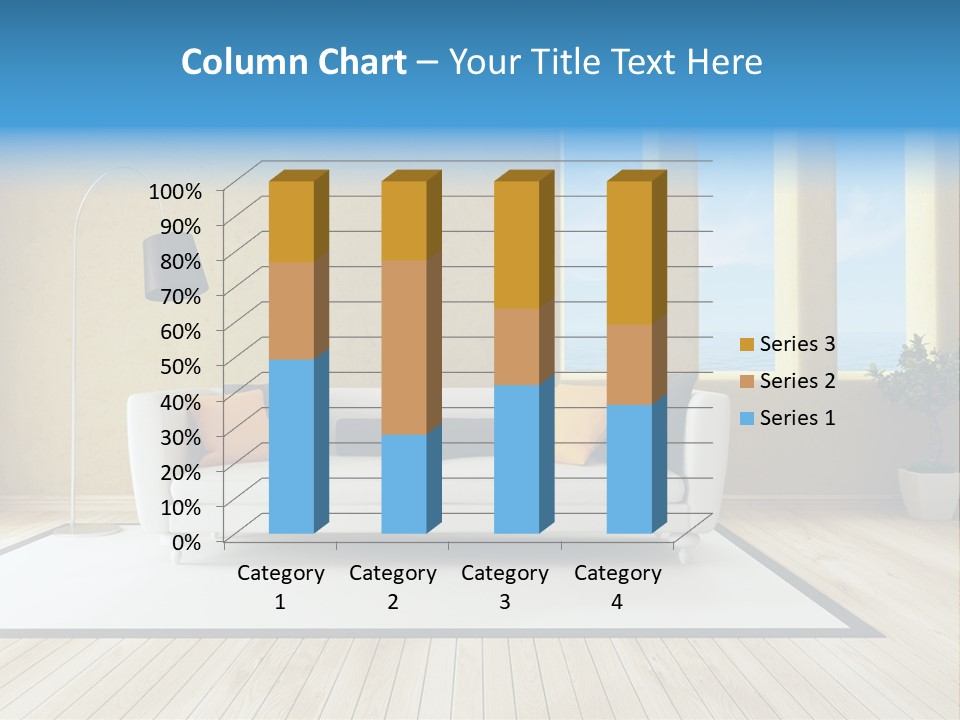 Yellow Furniture Stucco PowerPoint Template
