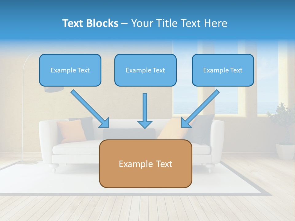 Yellow Furniture Stucco PowerPoint Template