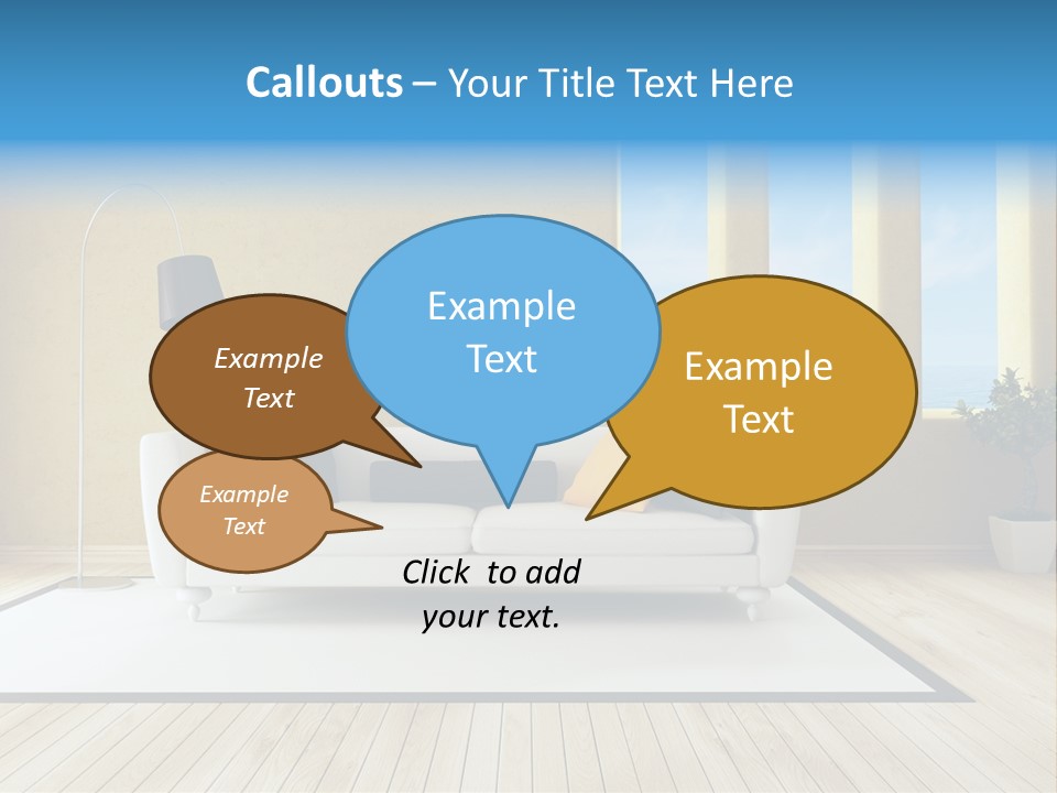 Yellow Furniture Stucco PowerPoint Template