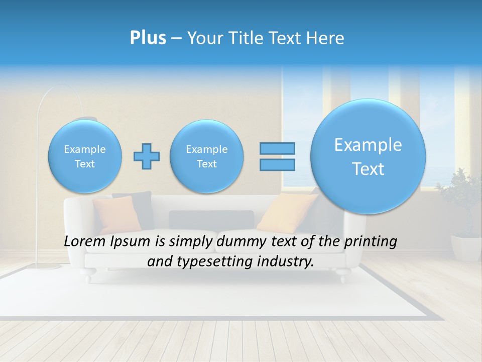 Yellow Furniture Stucco PowerPoint Template
