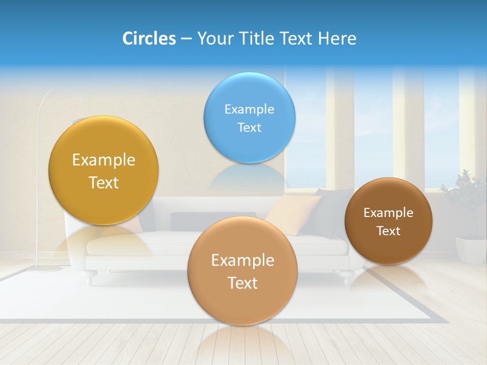 Yellow Furniture Stucco PowerPoint Template