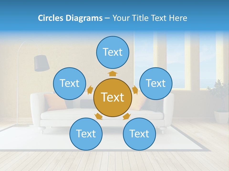 Yellow Furniture Stucco PowerPoint Template