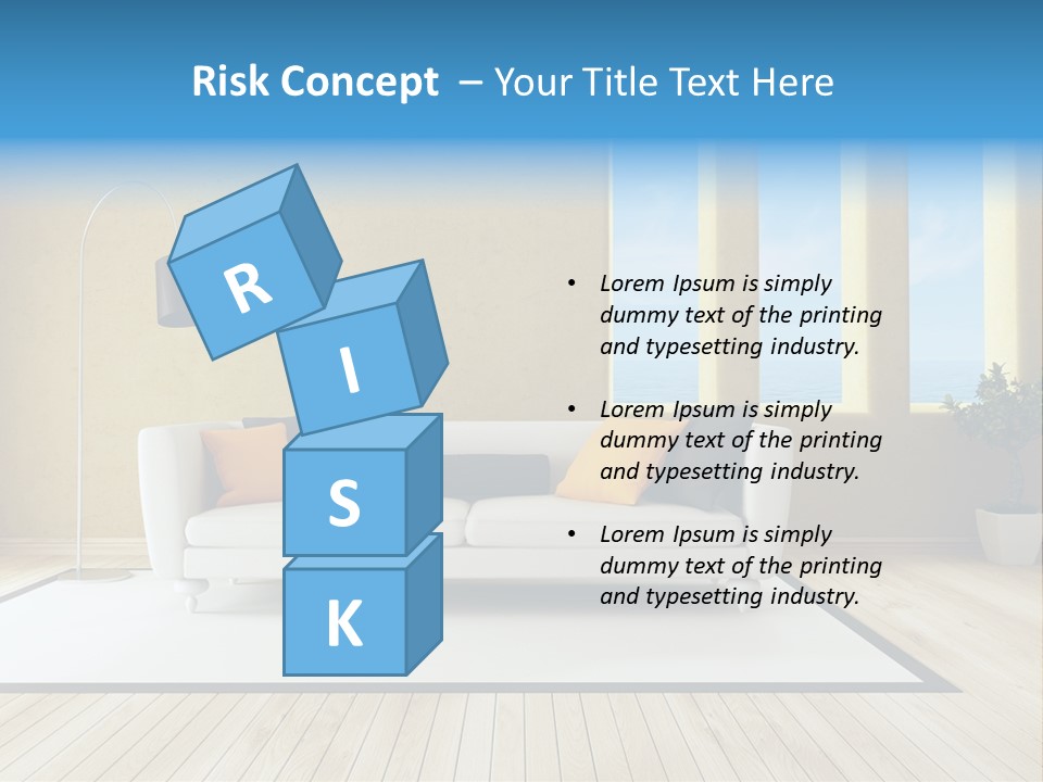 Yellow Furniture Stucco PowerPoint Template