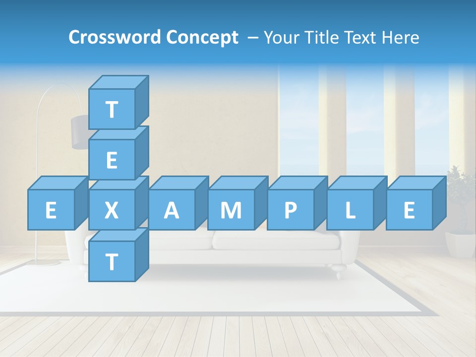 Yellow Furniture Stucco PowerPoint Template