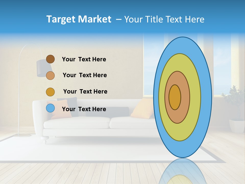 Yellow Furniture Stucco PowerPoint Template