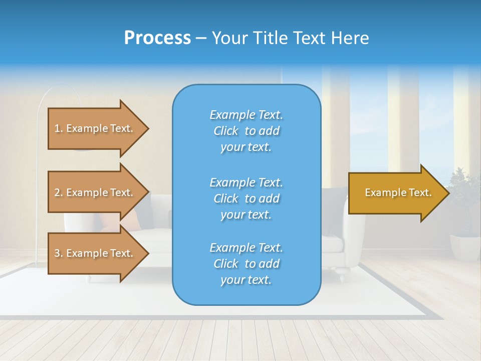 Yellow Furniture Stucco PowerPoint Template