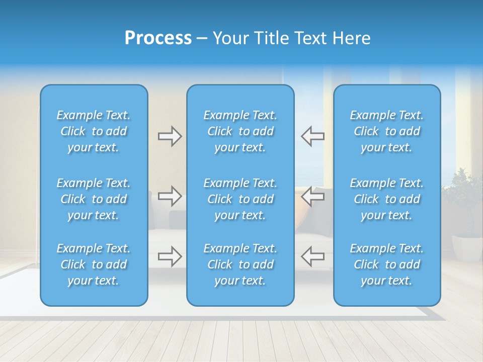 Yellow Furniture Stucco PowerPoint Template