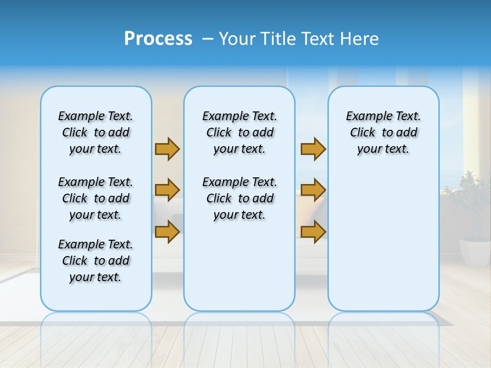 Yellow Furniture Stucco PowerPoint Template