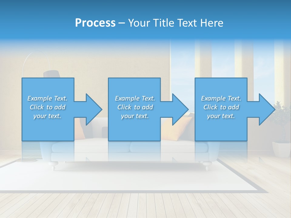 Yellow Furniture Stucco PowerPoint Template