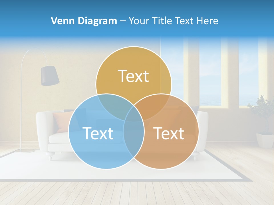 Yellow Furniture Stucco PowerPoint Template