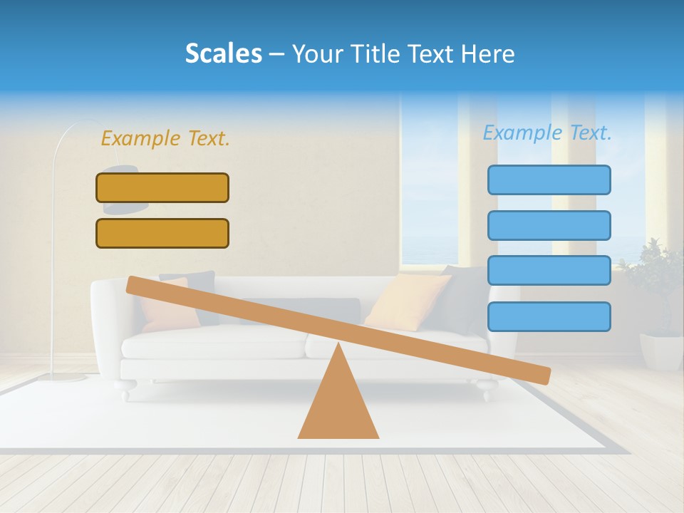 Yellow Furniture Stucco PowerPoint Template
