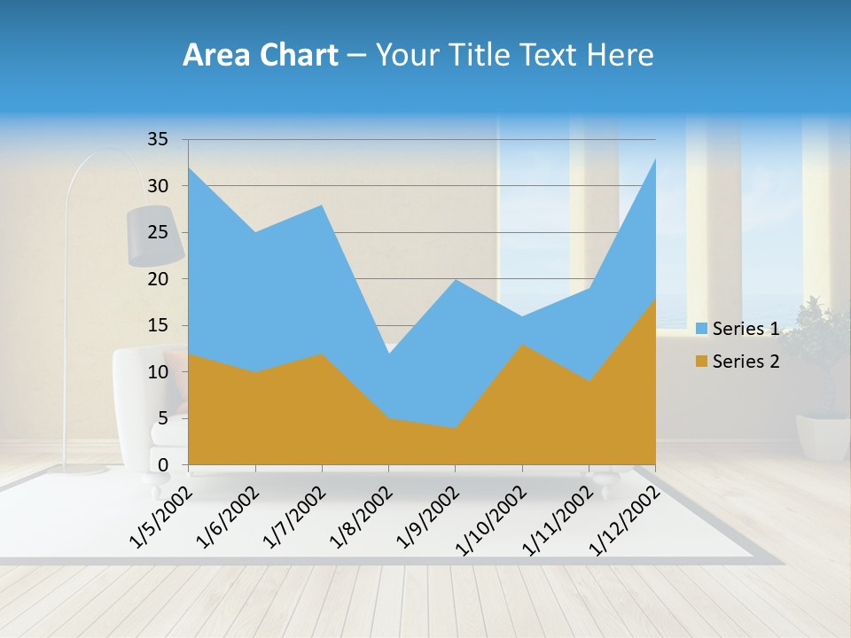 Yellow Furniture Stucco PowerPoint Template