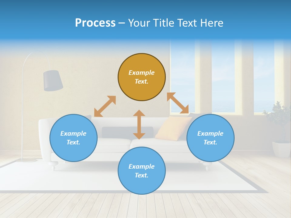Yellow Furniture Stucco PowerPoint Template