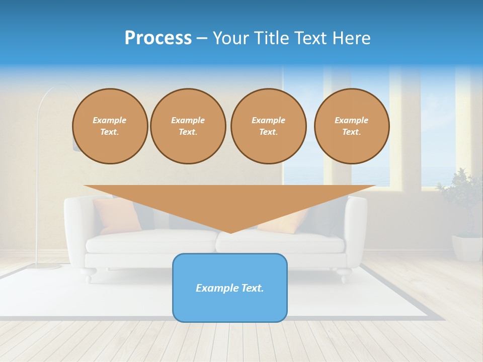 Yellow Furniture Stucco PowerPoint Template