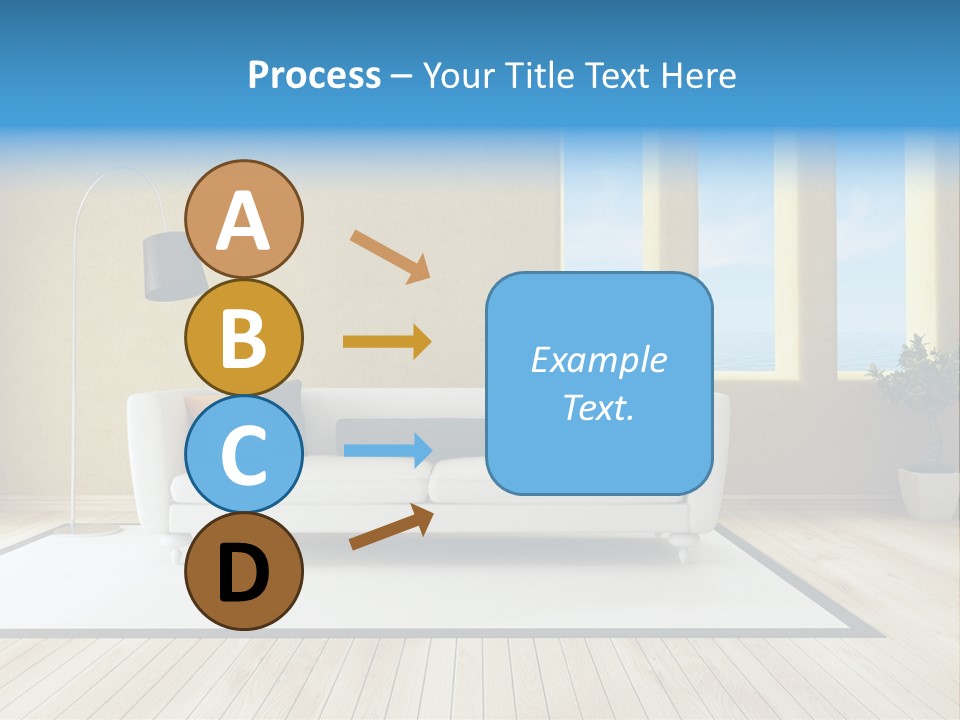 Yellow Furniture Stucco PowerPoint Template
