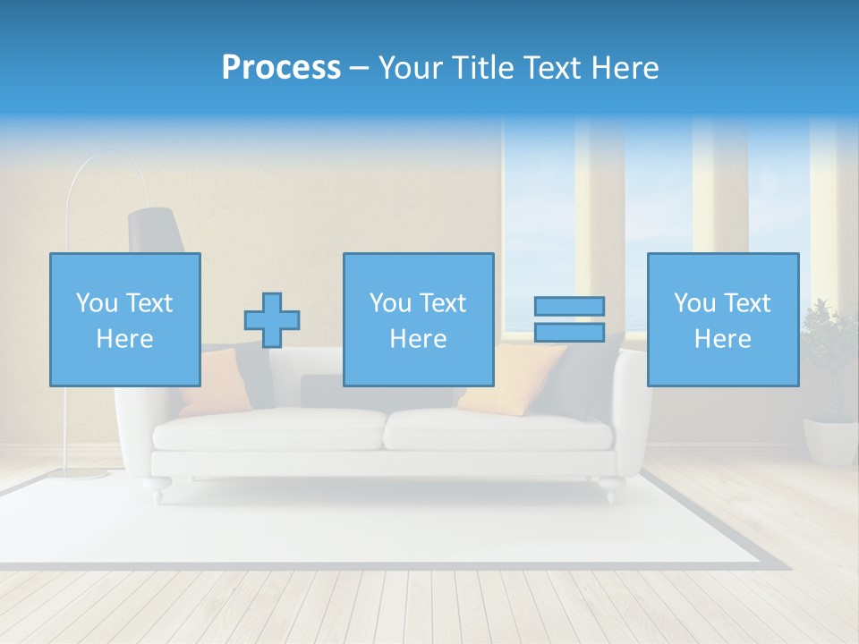 Yellow Furniture Stucco PowerPoint Template