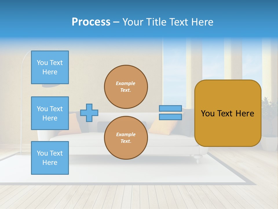 Yellow Furniture Stucco PowerPoint Template