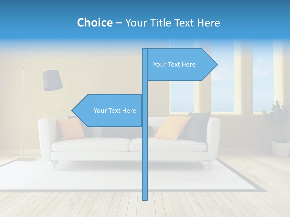 Yellow Furniture Stucco PowerPoint Template
