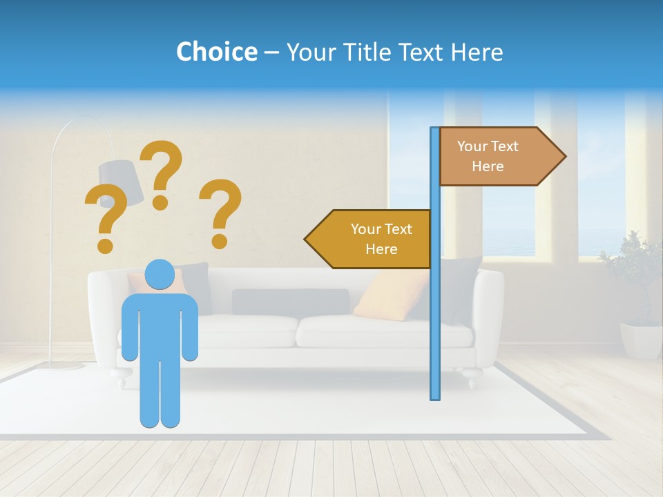 Yellow Furniture Stucco PowerPoint Template