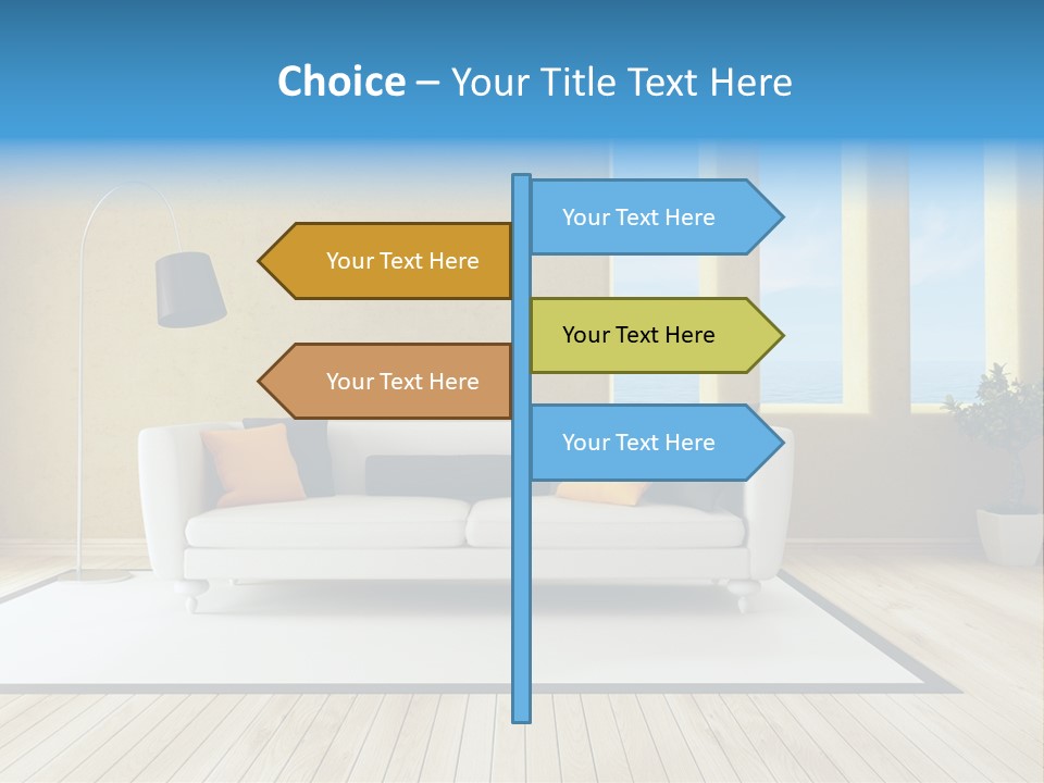 Yellow Furniture Stucco PowerPoint Template