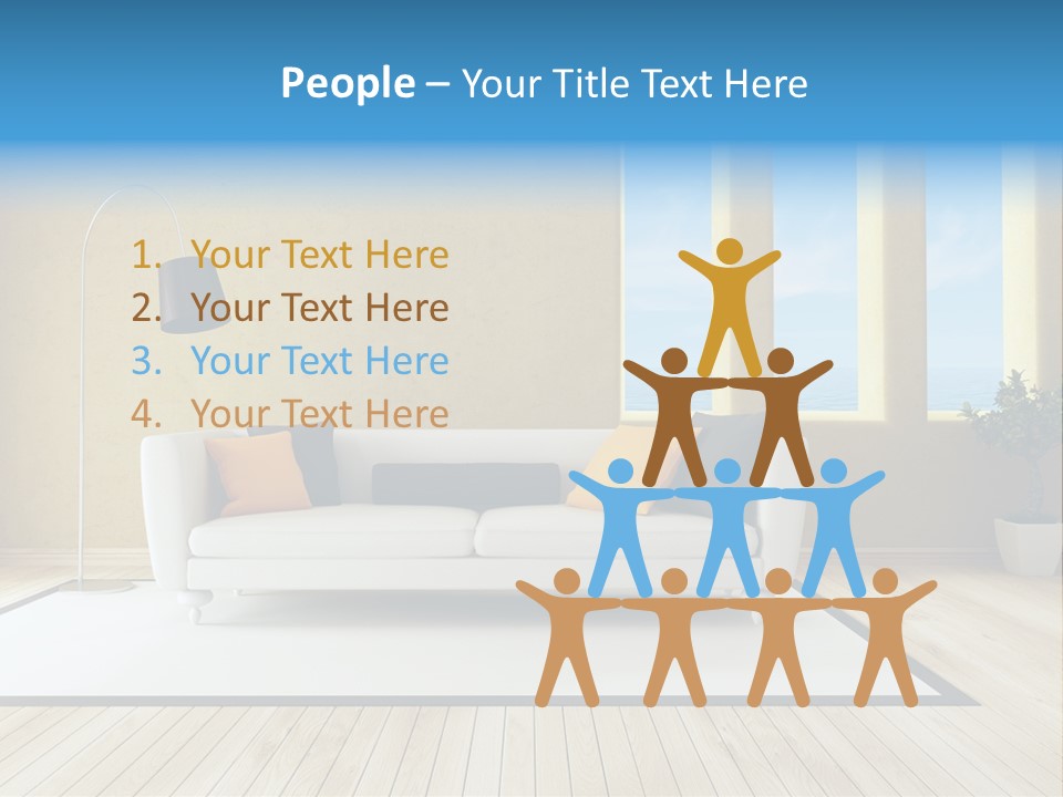 Yellow Furniture Stucco PowerPoint Template