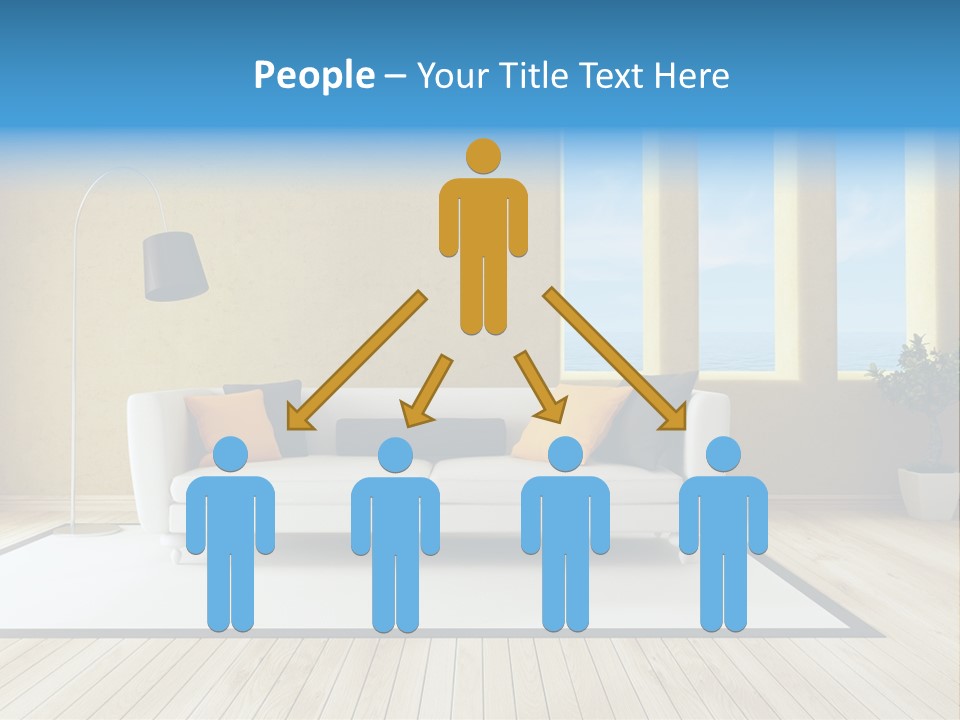 Yellow Furniture Stucco PowerPoint Template