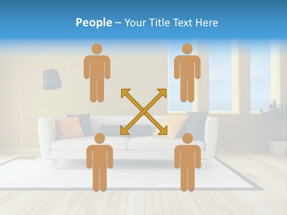 Yellow Furniture Stucco PowerPoint Template