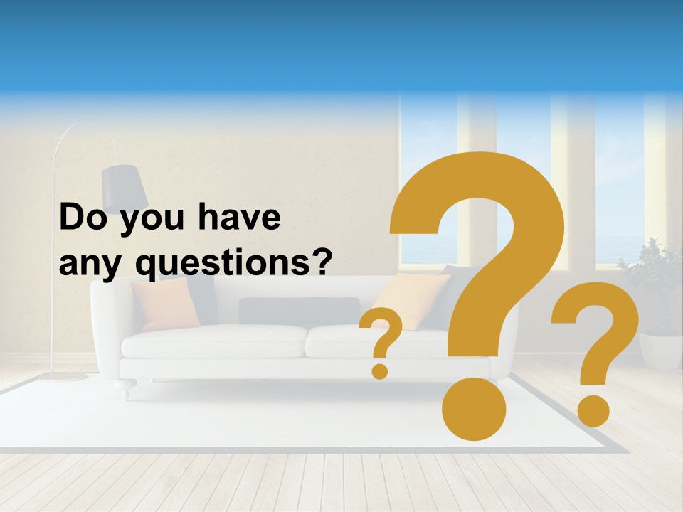 Yellow Furniture Stucco PowerPoint Template