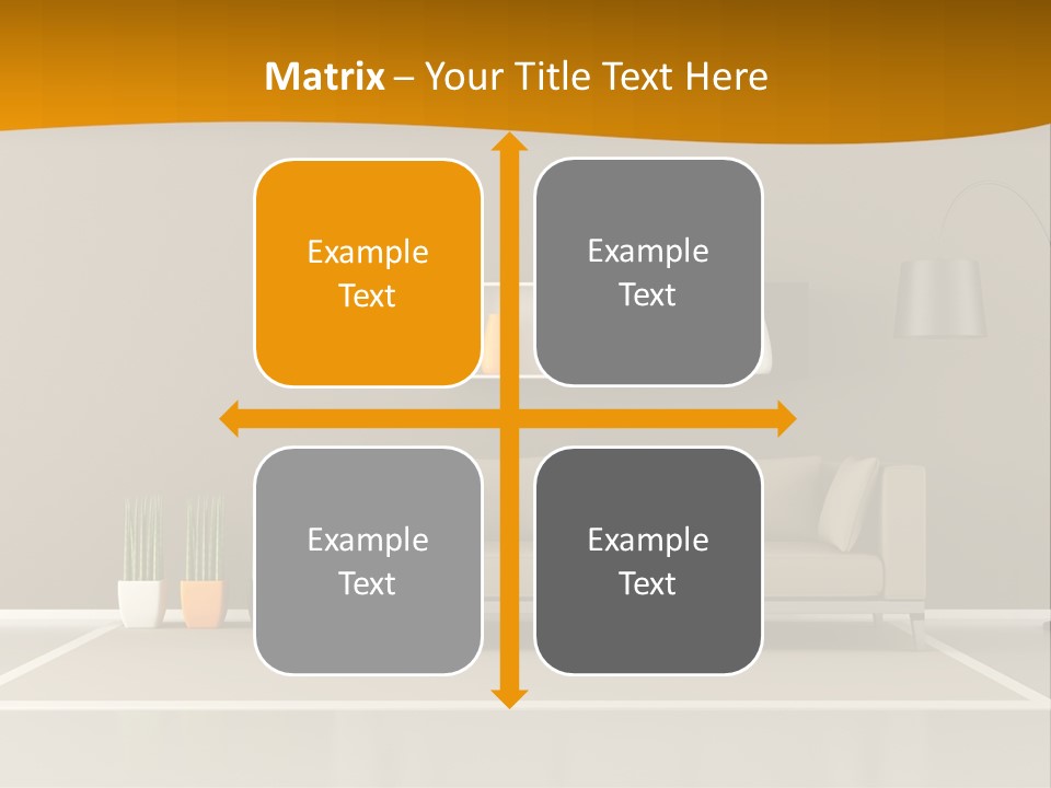 Living Room White PowerPoint Template