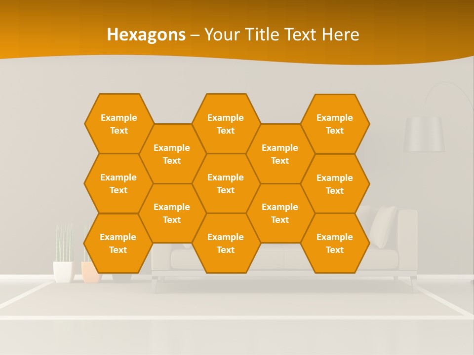 Living Room White PowerPoint Template