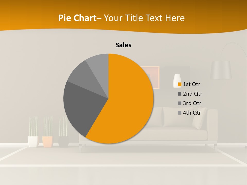 Living Room White PowerPoint Template