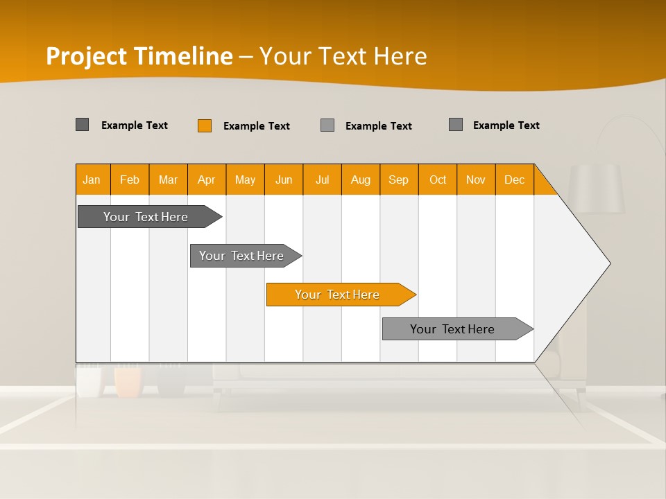 Living Room White PowerPoint Template