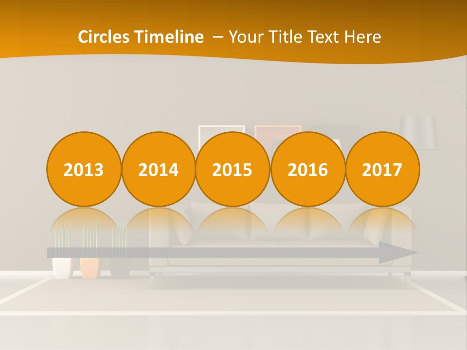 Living Room White PowerPoint Template