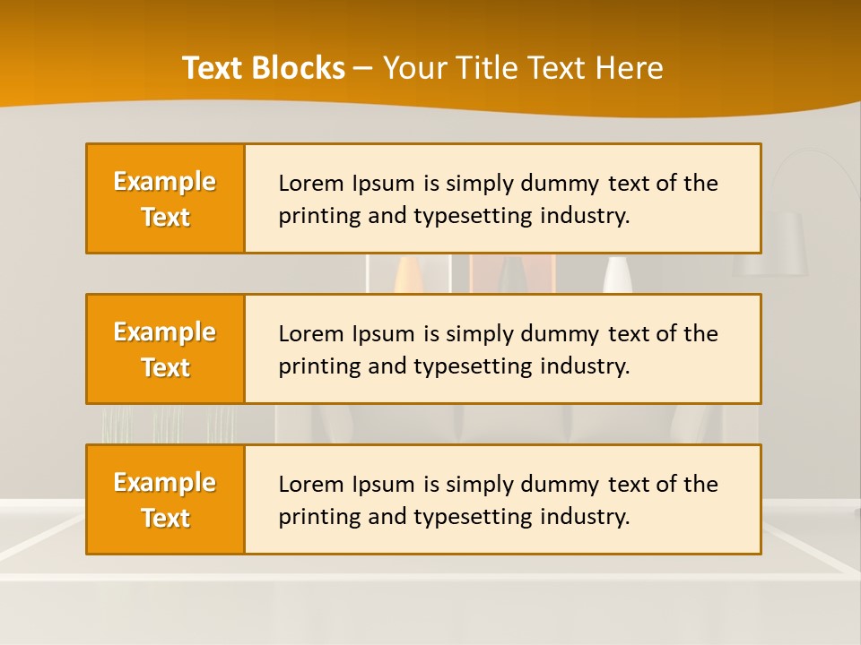 Living Room White PowerPoint Template