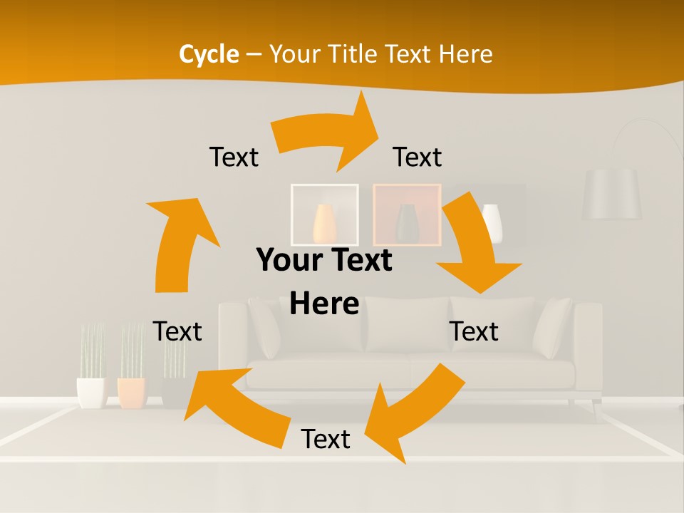 Living Room White PowerPoint Template