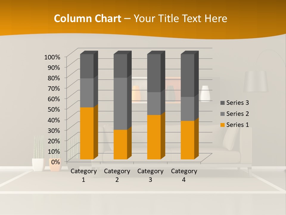 Living Room White PowerPoint Template