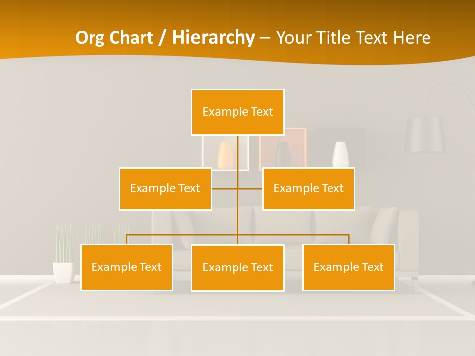 Living Room White PowerPoint Template