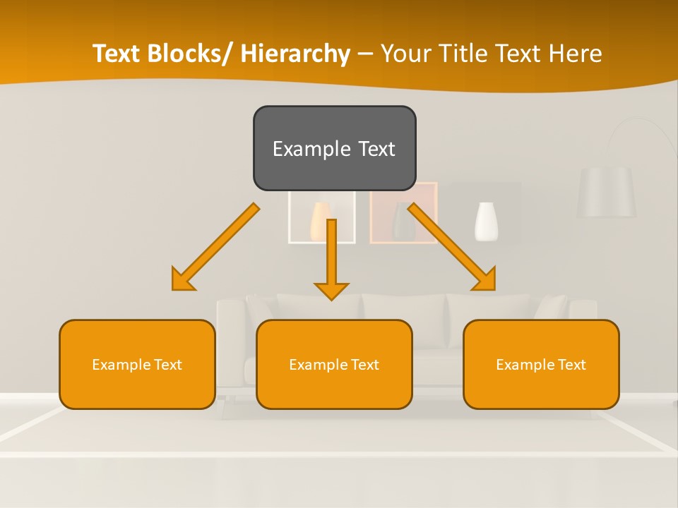 Living Room White PowerPoint Template