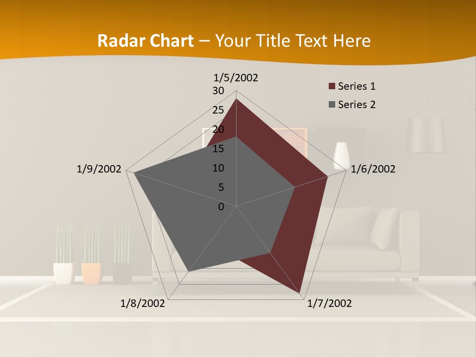 Living Room White PowerPoint Template