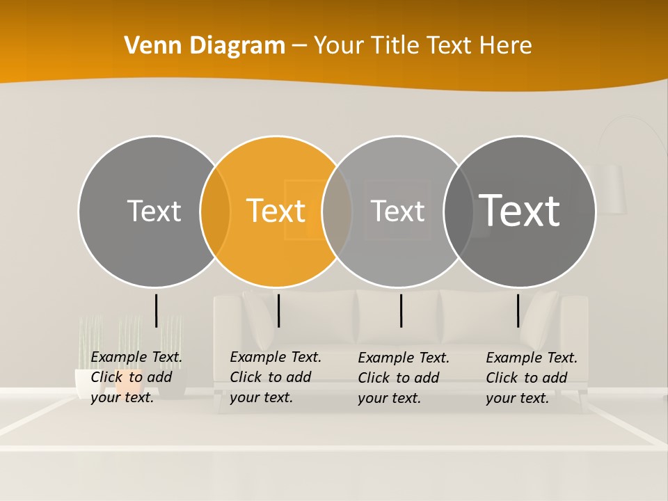 Living Room White PowerPoint Template
