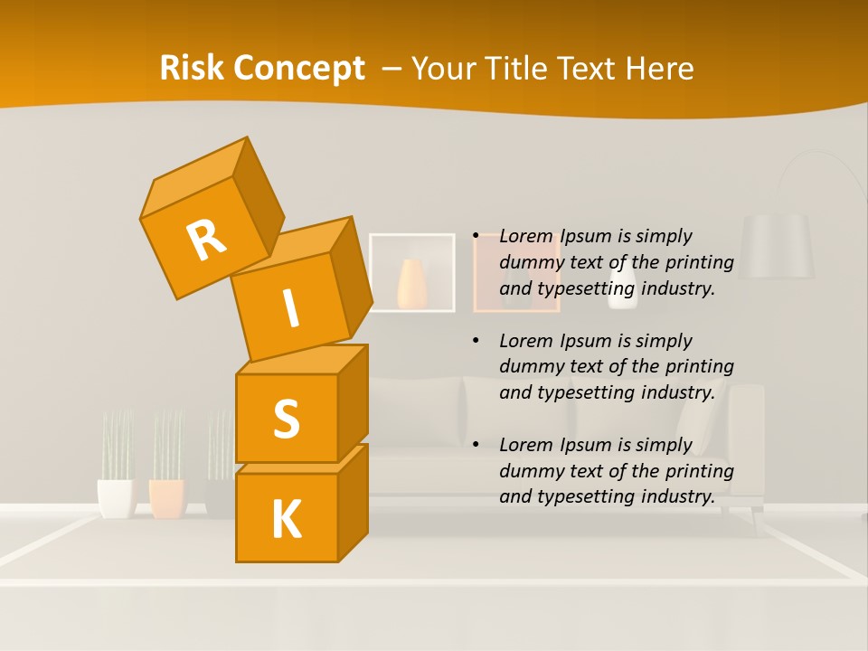 Living Room White PowerPoint Template