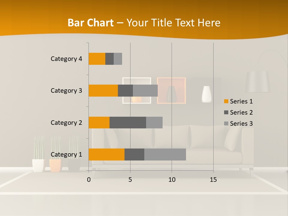 Living Room White PowerPoint Template