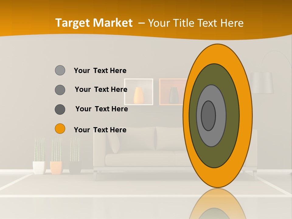 Living Room White PowerPoint Template