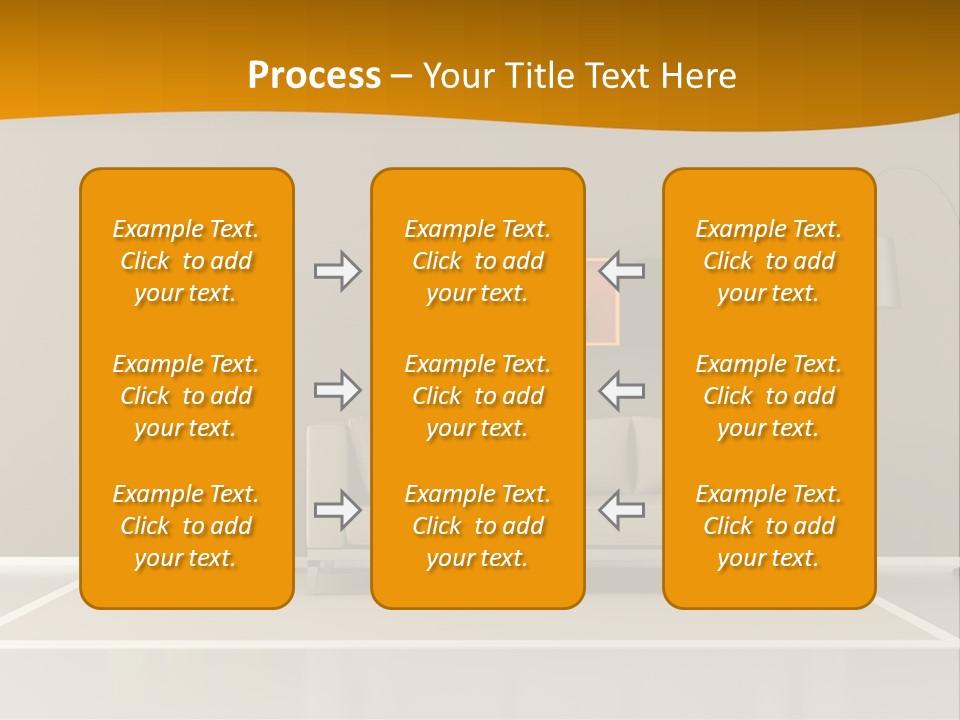 Living Room White PowerPoint Template